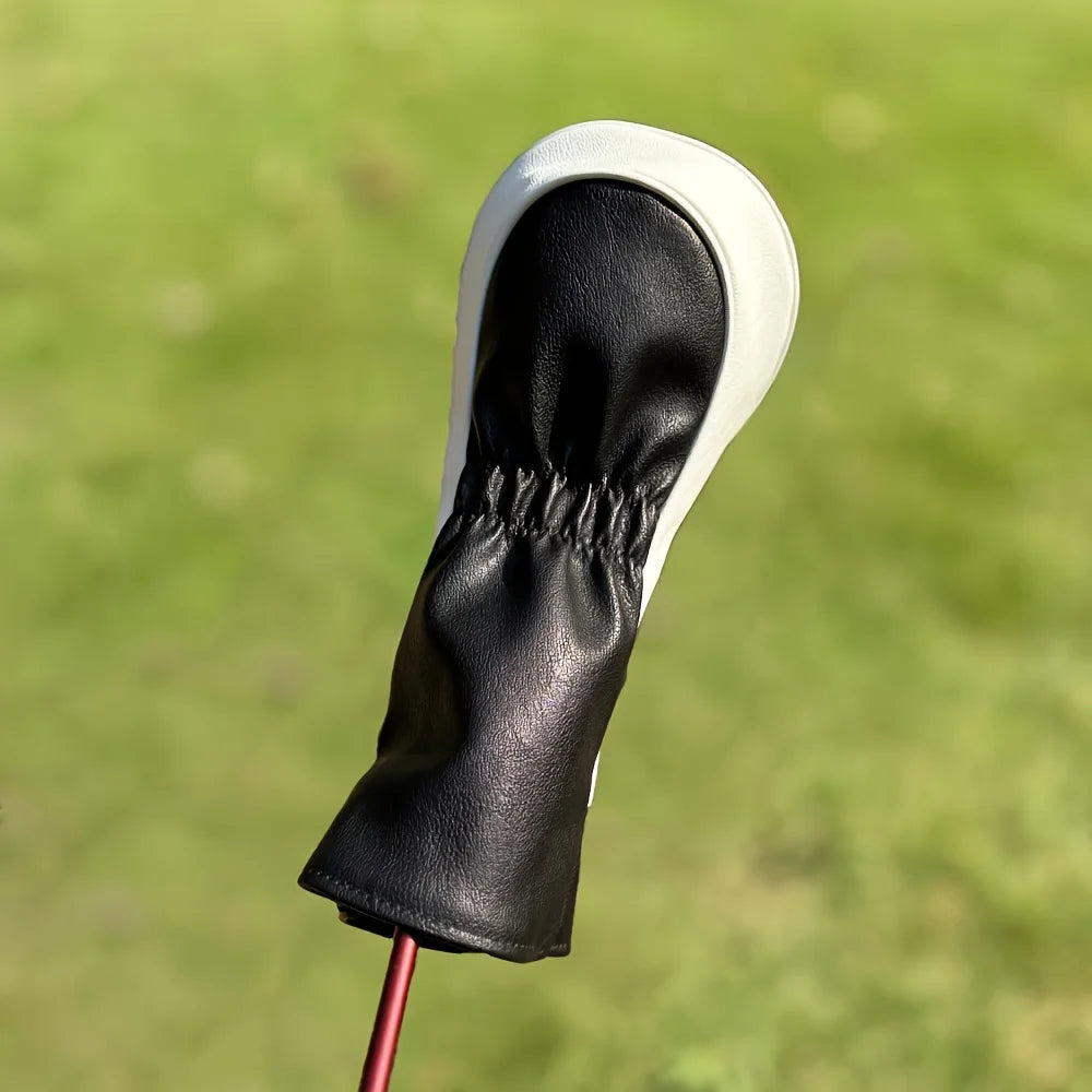 Vintage Pebble Beach Head Covers (Black/White)