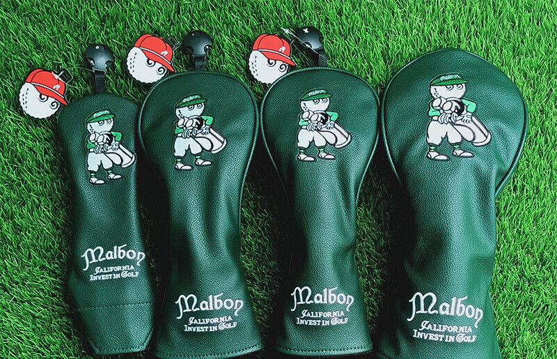 "Invest in Golf" Cartoon Head Covers